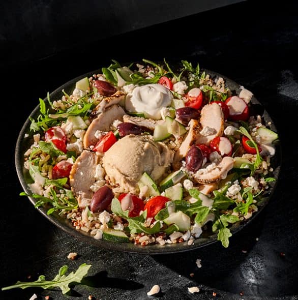 Order Mediterranean Bowl With Chicken food online from Panera store, Gahanna on bringmethat.com