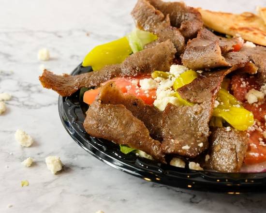 Order Grecian Salad w/ Meat food online from Grecian Gyro store, Hapeville on bringmethat.com