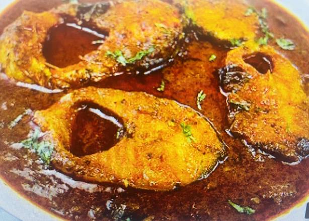 Order ROHU FISH BHUNA 2pcs (Contain small and large bones) food online from INDIAN GRILL RESTAURANT store, Norcross on bringmethat.com