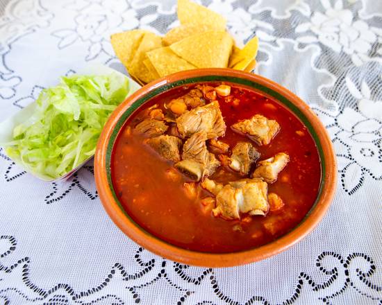 Order Pozole Soup food online from Rivas Mexican Grill store, Sparks on bringmethat.com