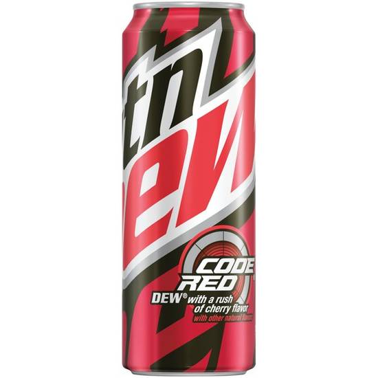 Order Mountain Dew Code Red Soda Can food online from Deerings Market store, Traverse City on bringmethat.com