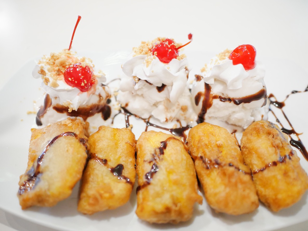 Order Fried Banana with Coconut Ice Cream food online from Luv n Eat Thai Cuisine store, Camarillo on bringmethat.com