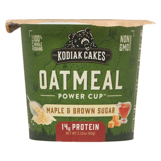 Order Kodiak Cakes Maple & Brown Sugar Oatmeal Power Cup 2.12oz food online from Everyday Needs by Gopuff store, Stamford on bringmethat.com