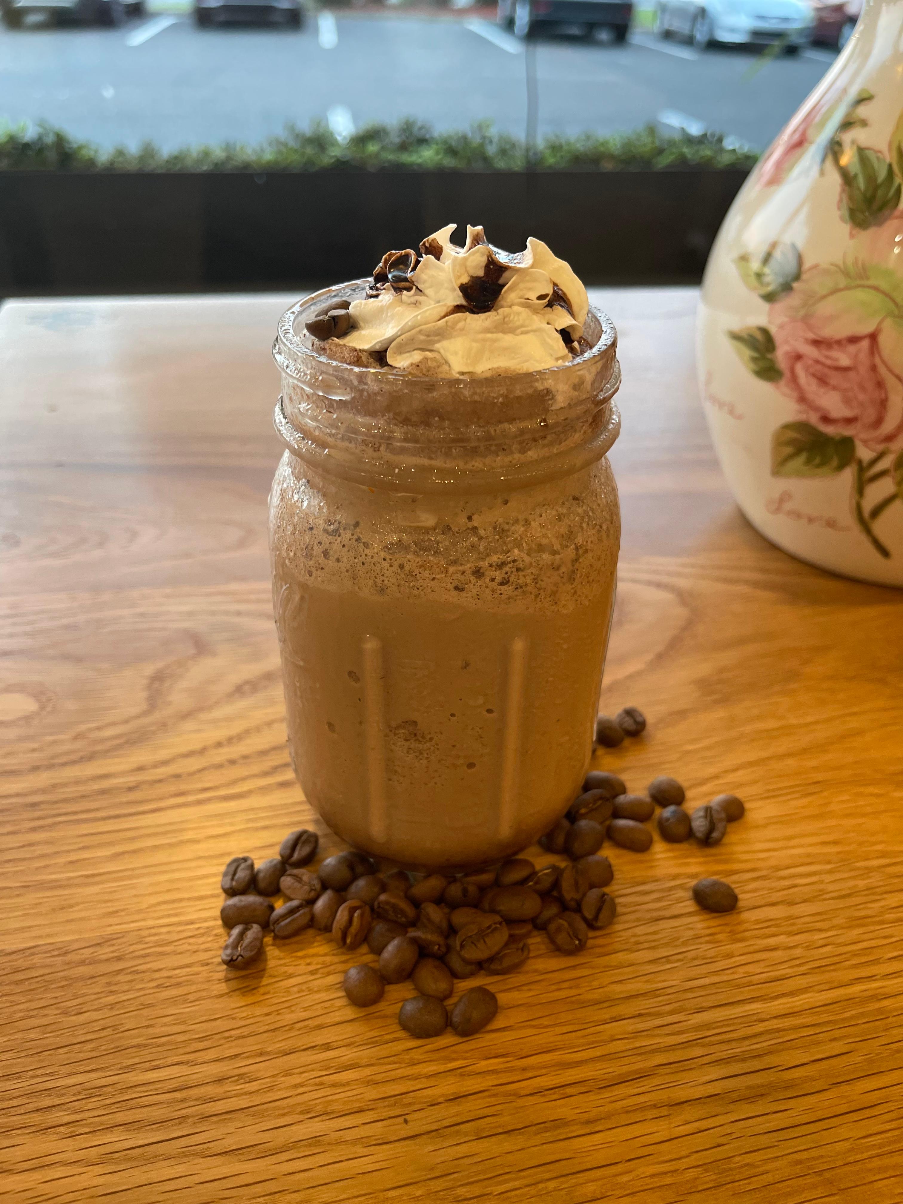 Order Iced Caramel Frappe food online from Canela store, Cherry Hill on bringmethat.com