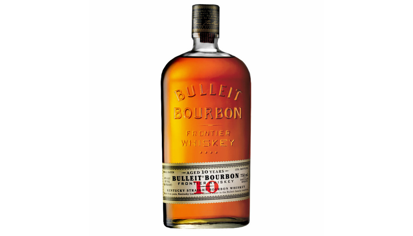 Order Bulleit Bourbon Frontier Whiskey Kentucky Straight Bourbon Whiskey 750mL food online from Spikes Bottle Shop store, Chico on bringmethat.com