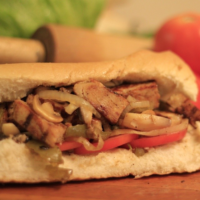 Order 23. Half Chicken Stir-Fry Sub food online from Baldinos Giant Jersey Subs store, Pooler on bringmethat.com