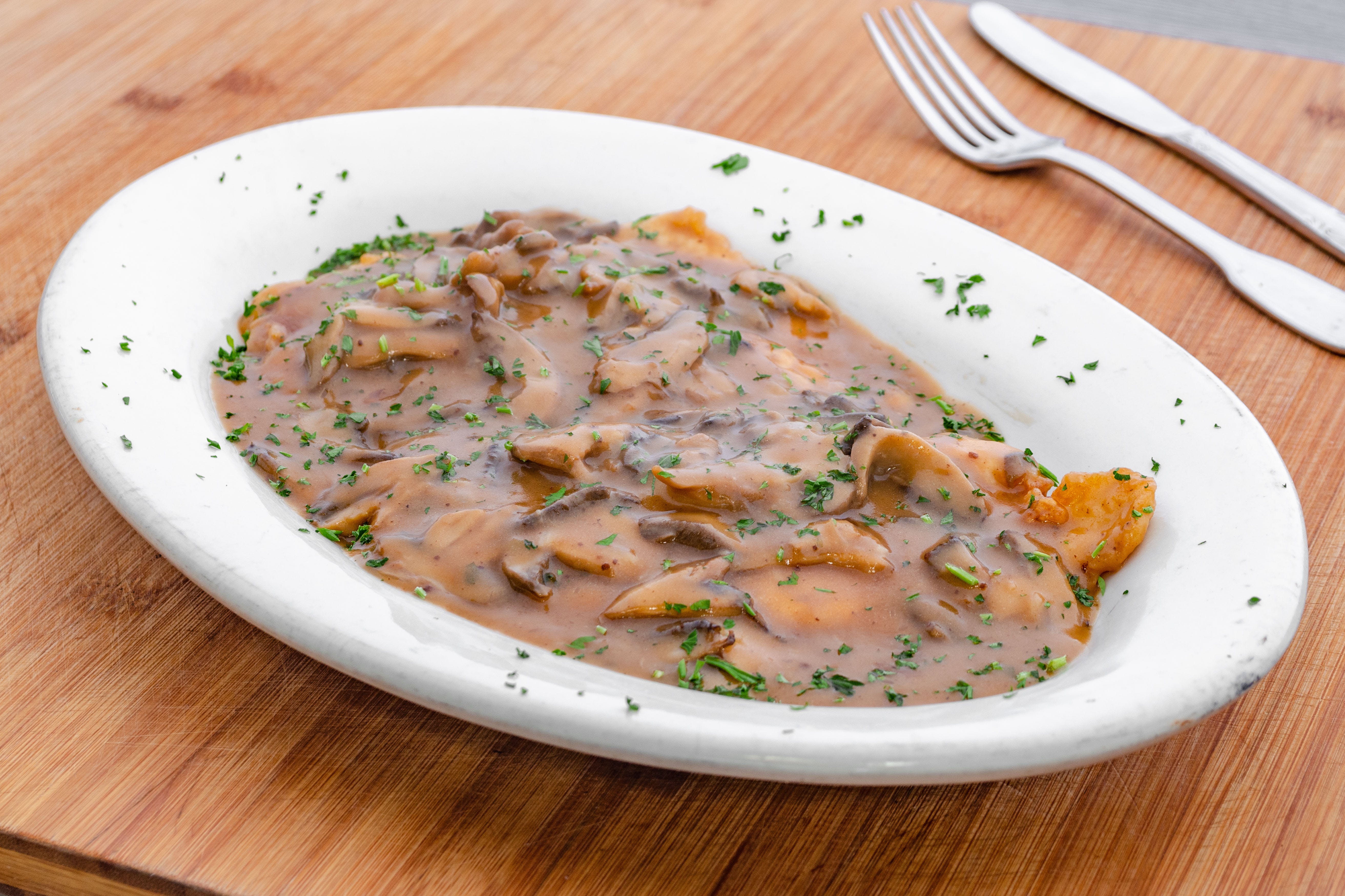 Order Chicken Marsala - Entree food online from Maria's Pizza store, Yorktown Heights on bringmethat.com