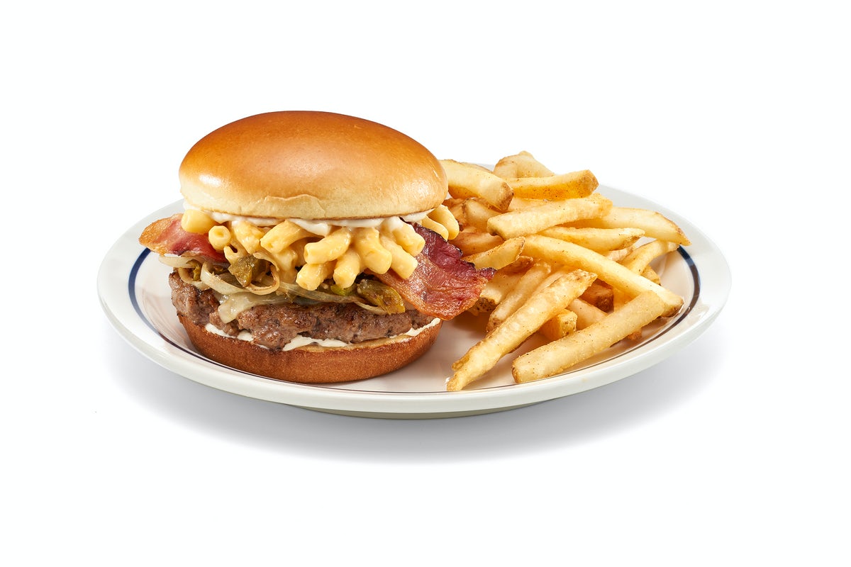 Order New! Gru’s Evil Steakburger food online from Ihop store, San Diego on bringmethat.com