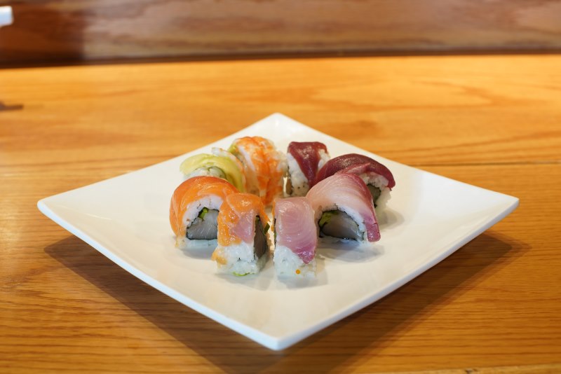 Order Rainbow food online from Jin Sushi And Ramen store, Saco on bringmethat.com