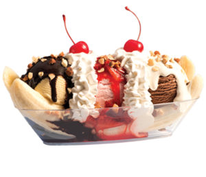 Order Banana Split food online from Braums Ice Cream & Dairy Strs store, Duncanville on bringmethat.com