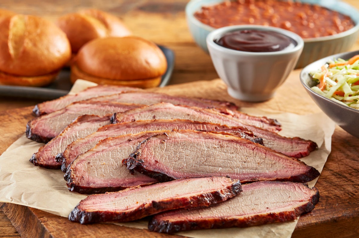 Order Smoked Brisket by the Pound food online from Libby's BBQ store, Suffolk on bringmethat.com