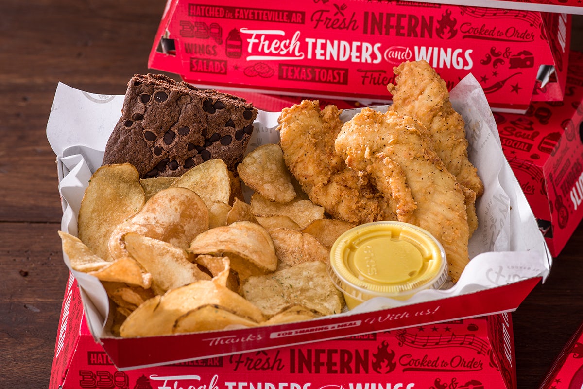 Order Chick's 3 Tender Box food online from Slim Chickens store, Fort Worth on bringmethat.com