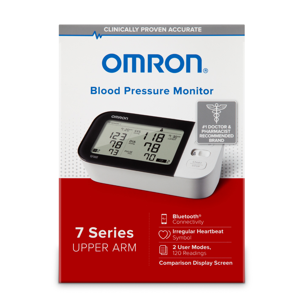 Order Omron 7 Series Wireless Upper Arm Blood Pressure Monitor with Side-by-Side LCD Comparison, BP7350 - 1 ct food online from Rite Aid store, Aston on bringmethat.com