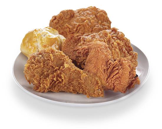 Order Four Piece Mix Chicken and Biscuit food online from Krispy Krunchy Chicken store, Coatesville on bringmethat.com