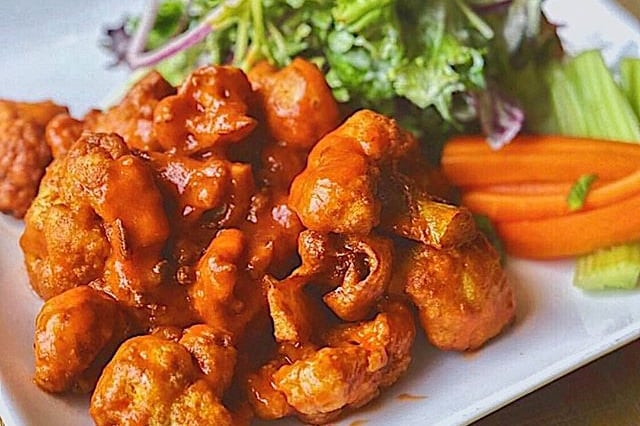 Order Hot Wing Salad food online from Sage Plant Based Bistro & Brewery store, Culver City on bringmethat.com