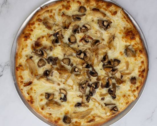 Order Chicken Alfredo Pizza food online from Giant Bronx Pizza store, Santee on bringmethat.com