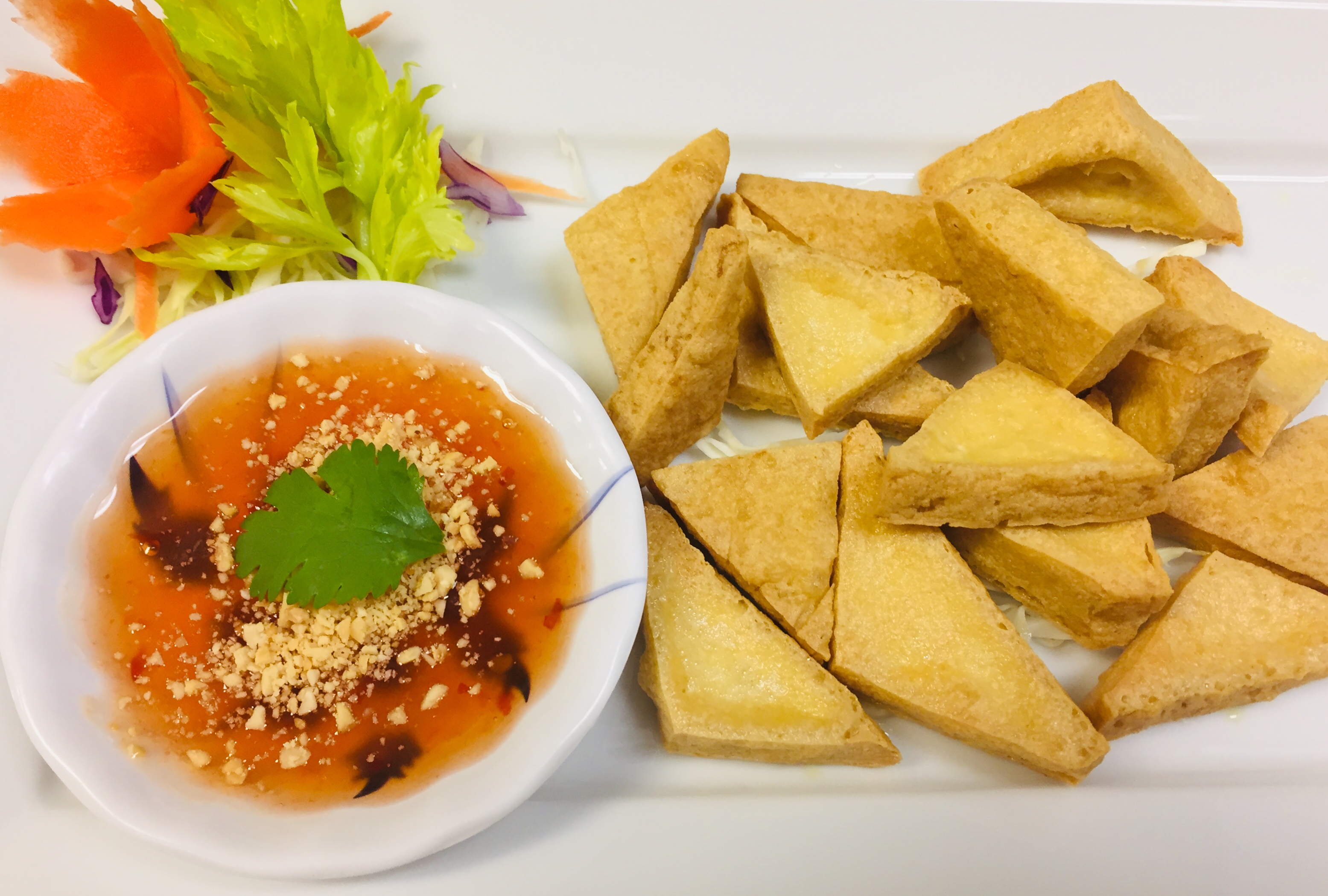 Order 3. Fried Tofu food online from Jewel of Siam Restaurant store, Orland Park on bringmethat.com