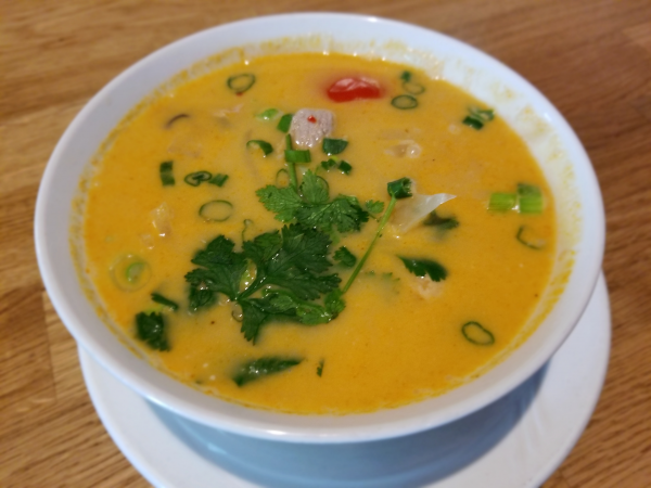 Order 13. Small Tom Kha Soup food online from Thai Pk Restaurant store, Portland on bringmethat.com