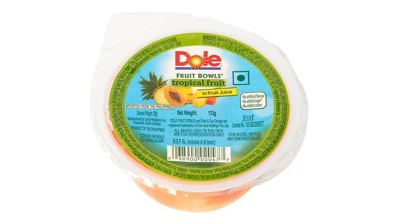 Order Dole Fruit Bowls Tropical Fruit - in Fruit Juice food online from Red Roof Market store, Lafollette on bringmethat.com