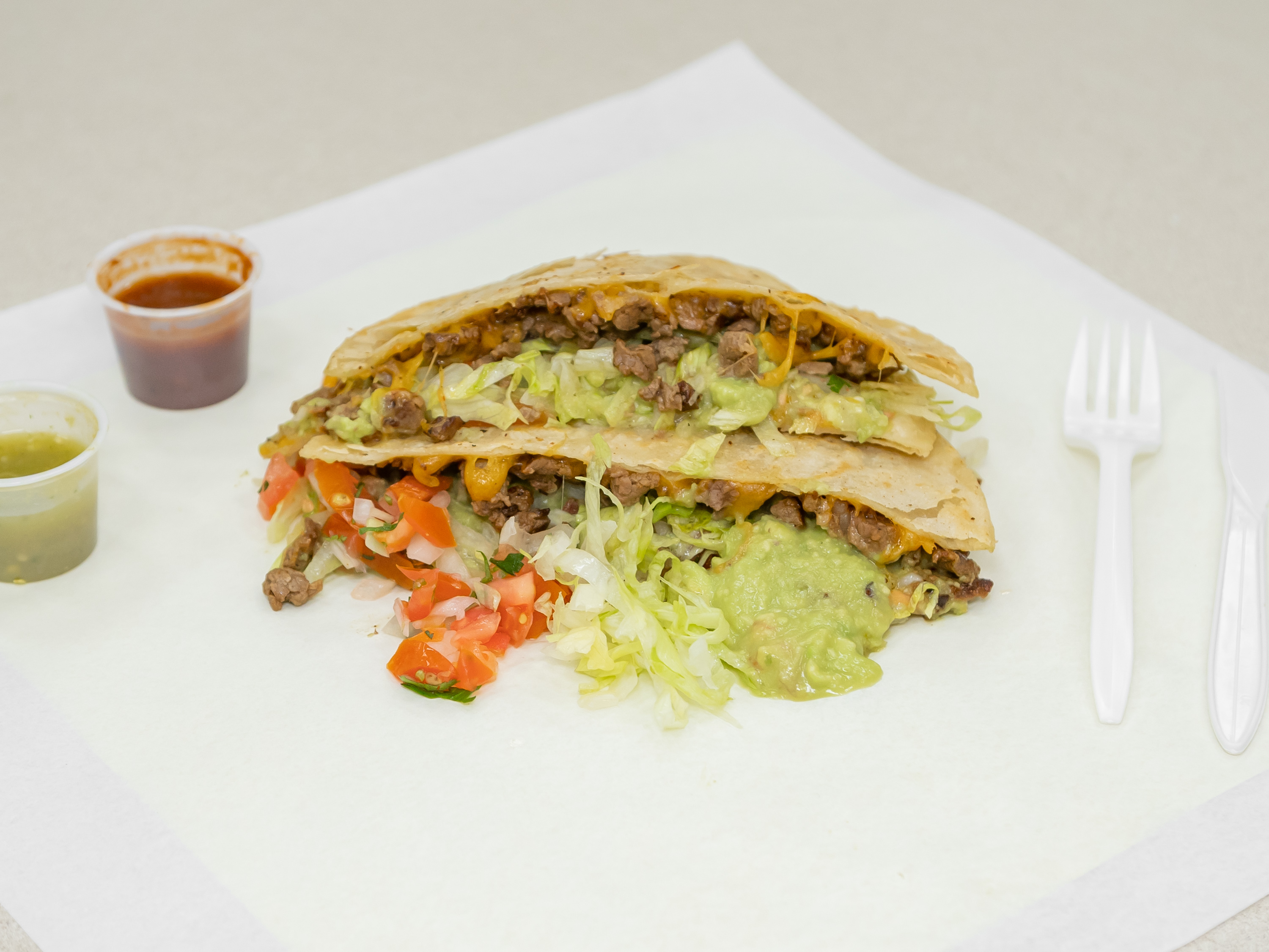 Order Mulita with Drink food online from Lambertos Mexican Rest store, La Verne on bringmethat.com