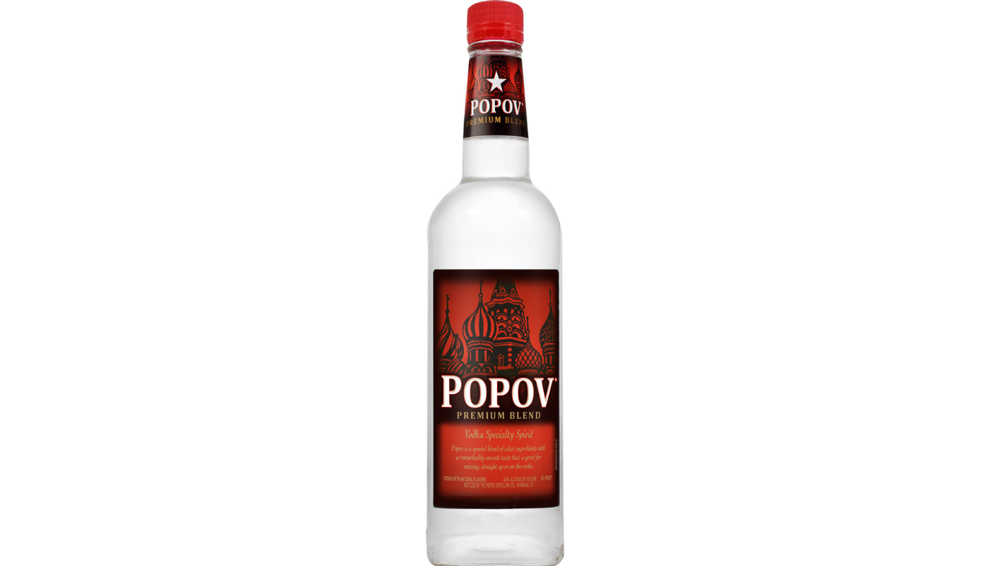 Order Popov Vodka 750mL food online from M & M Liquor & Jr Market store, Anaheim on bringmethat.com