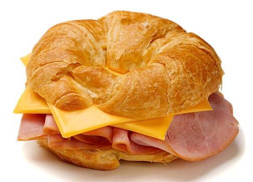 Order Turkey Egg &cheese Croissant Sandwich food online from Yes Donuts store, Conroe on bringmethat.com