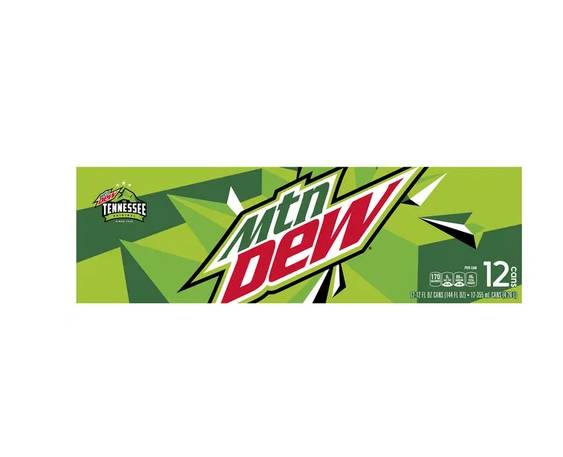 Order Mtn Dew Soda 12pk cans food online from Windy City Liquor Market store, El Cajon on bringmethat.com