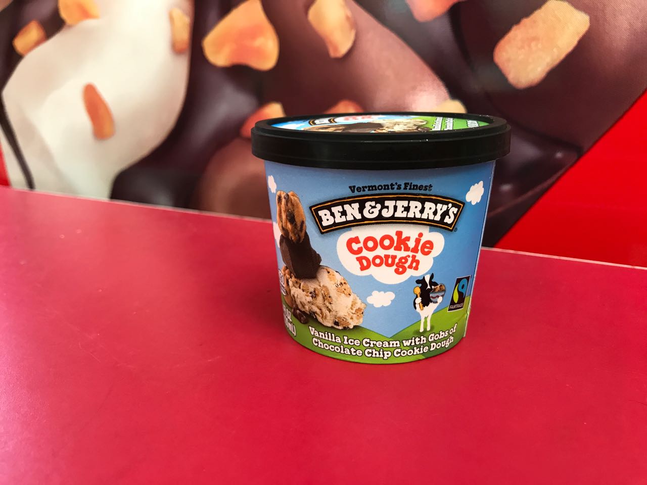 Order 4 oz. Mini Ben and Jerry's Cookie Dough Ice Cream food online from The Ice Cream Shop store, Providence on bringmethat.com