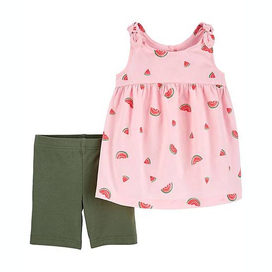 Order carter's® Size 3M 2-Piece Watermelon Tank and Bike Short Set food online from Bed Bath & Beyond store, Lancaster on bringmethat.com