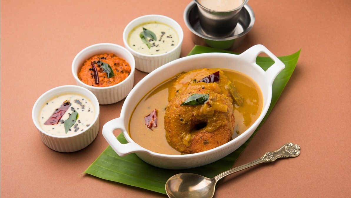 Order 3 Sambar Vada food online from Andhra Mess store, Sunnyvale on bringmethat.com