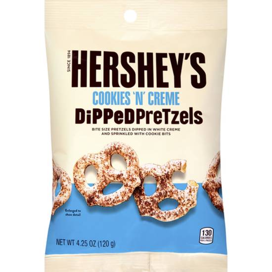 Order Hershey's Dipped Pretzels - Cookies n' Creme food online from IV Deli Mart store, Goleta on bringmethat.com