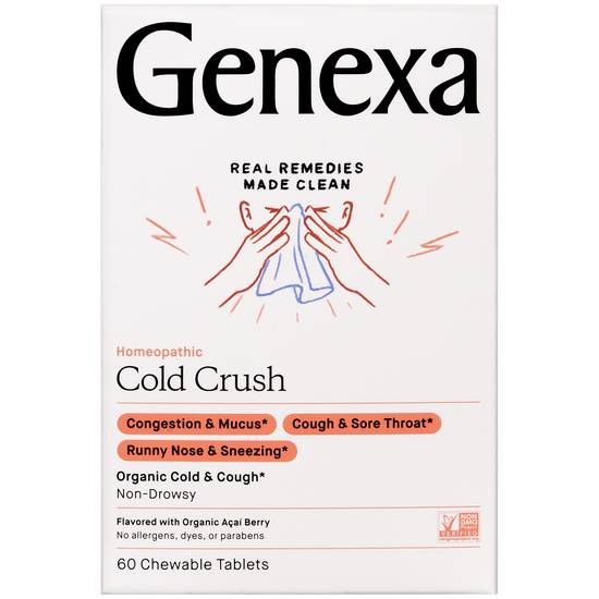 Order Genexa Organic Non-Drowsy Cold Crush (60 ct) food online from Rite Aid store, Cortland on bringmethat.com