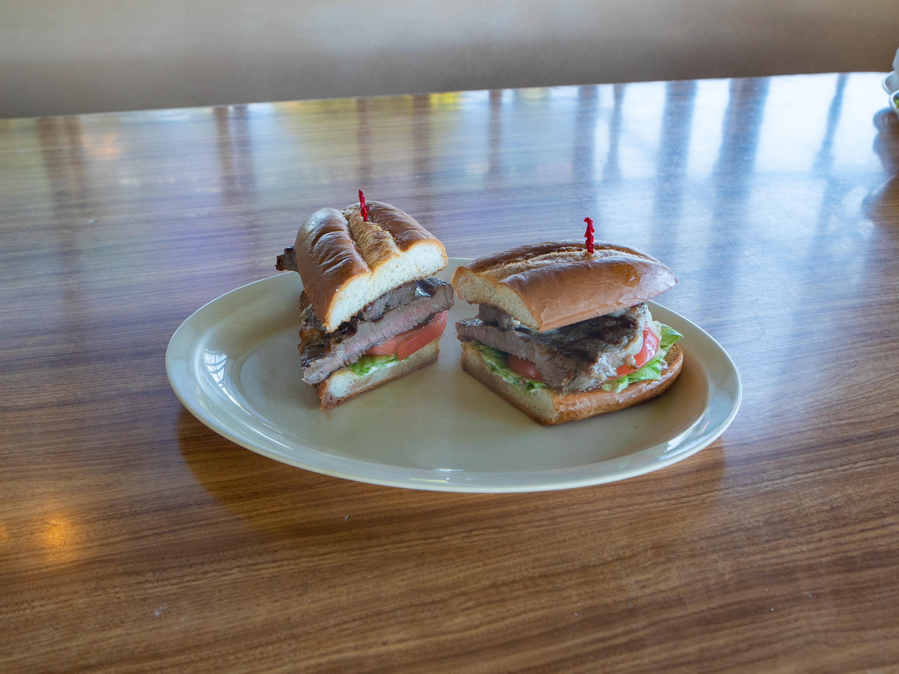 Order Rib Eye Steak Sandwich food online from Michael Super Burgers store, Irwindale on bringmethat.com