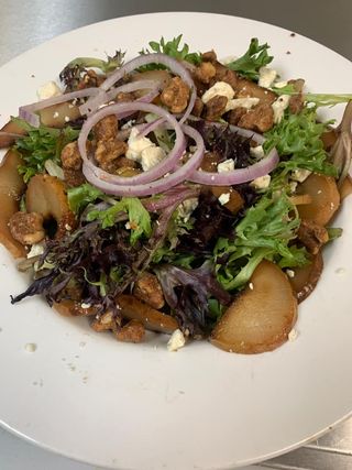 Order Pear and Bleu Salad food online from The Pittsford Pub store, Pittsford on bringmethat.com