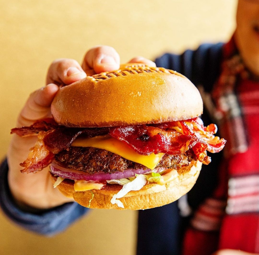 Order Bacon Cheese Burger food online from Famous Hamburger store, Canton on bringmethat.com