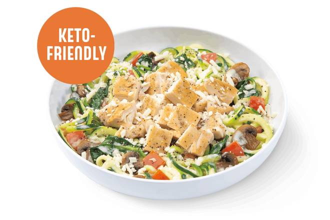 Order Zucchini Alfredo MontAmore® with Grilled Chicken food online from Noodles & Company store, Sandy on bringmethat.com