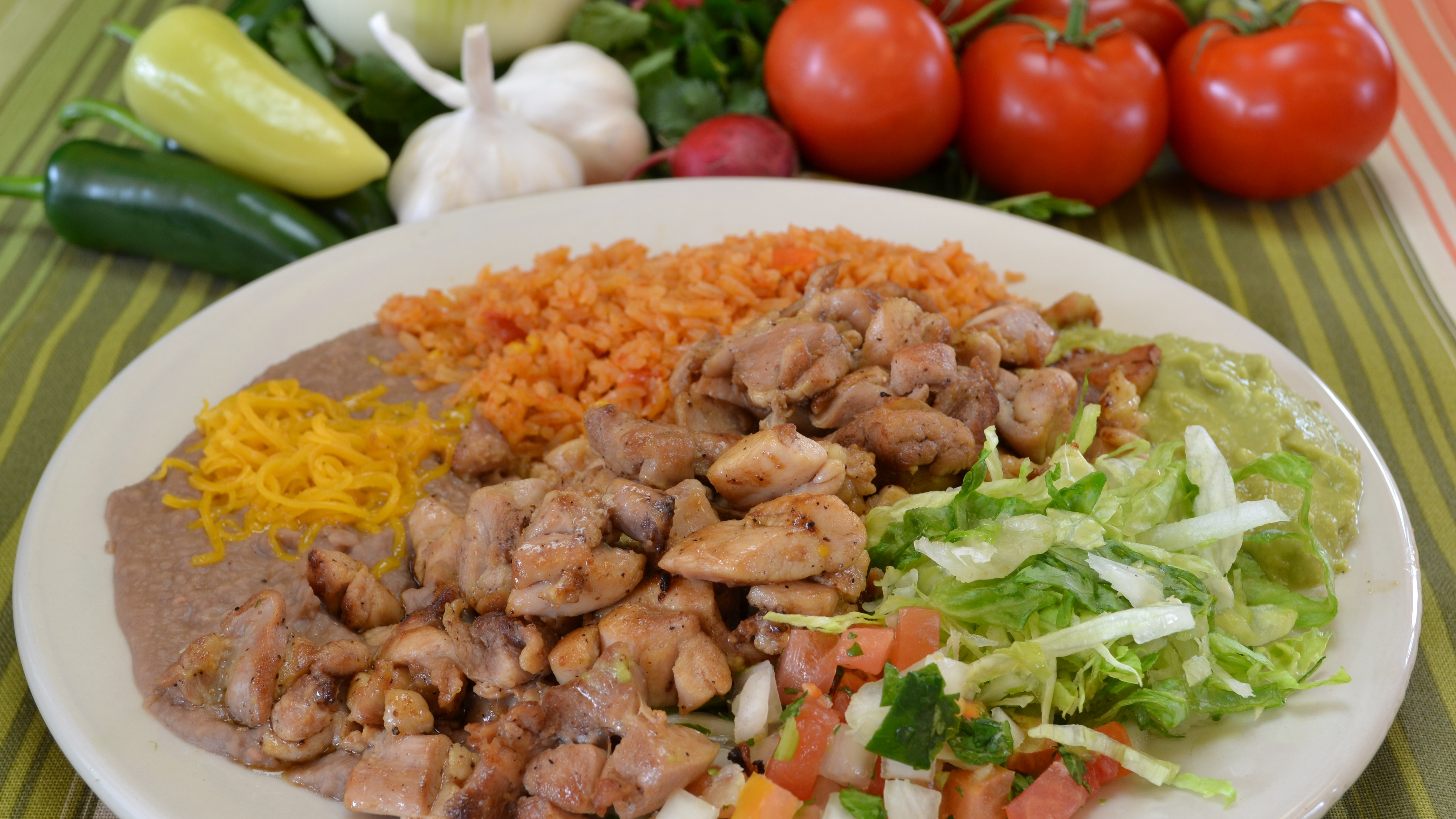 Order 2. Pollo Asado Plate food online from Taco Plus store, Tucson on bringmethat.com