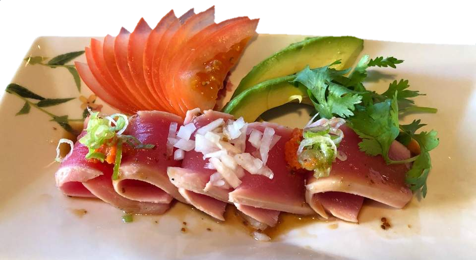 Order Tuna Carpaccio food online from Crazy Tokyo Sushi store, Woodland Hills on bringmethat.com