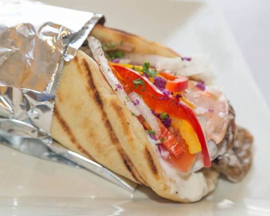 Order Gyro Pita Wrap(Most Popular pita for last 25 years) food online from Aristo store, Torrance on bringmethat.com