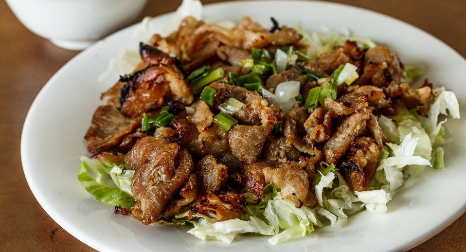 Order E9. Grilled Pork food online from Pho Hoang store, Houston on bringmethat.com
