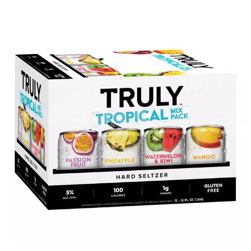 Order Truly Seltzer Tropical Mix Pack - 12 oz Cans/12 Pack food online from Bottle Shop & Spirits store, Los Alamitos on bringmethat.com