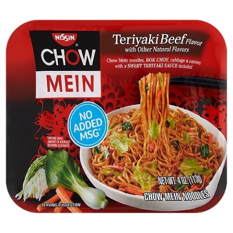 Order Nissin Chow Mein Teriyaki Beef 4oz food online from 7-Eleven store, Monsey on bringmethat.com