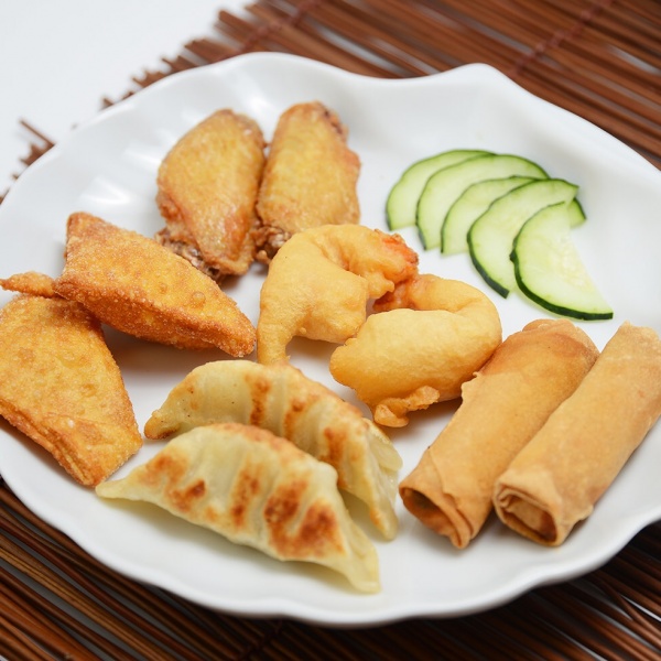 Order A12. Combination Appetizers for 2 food online from Golden moon restaurant store, Daly City on bringmethat.com