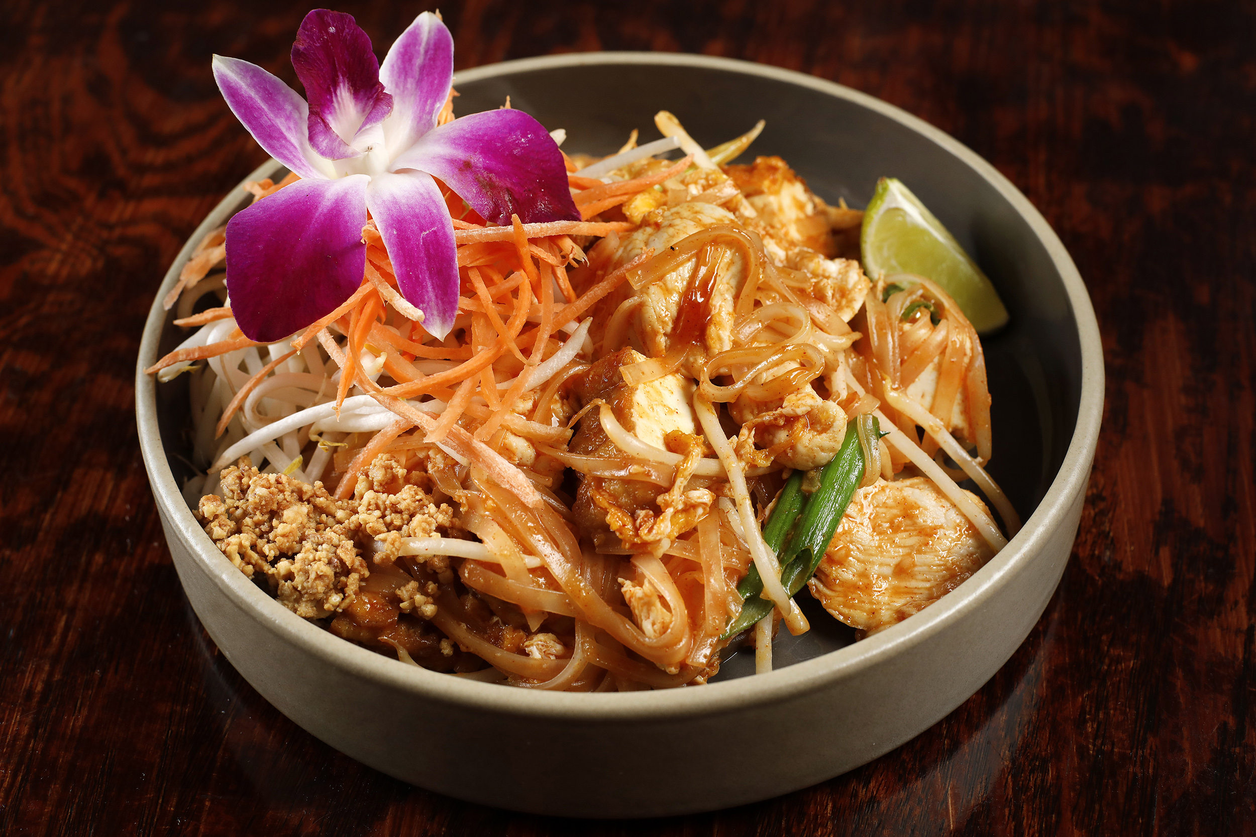 Order Pad Thai Chicken food online from Mangrove Kitchen store, San Francisco on bringmethat.com