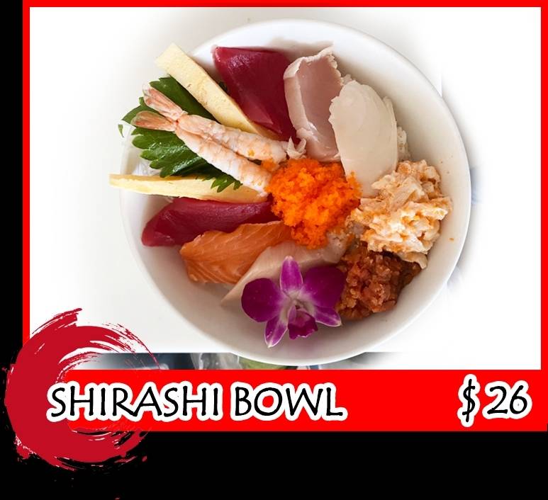 Order Shirashi Bowl food online from Thai Thai store, Santee on bringmethat.com