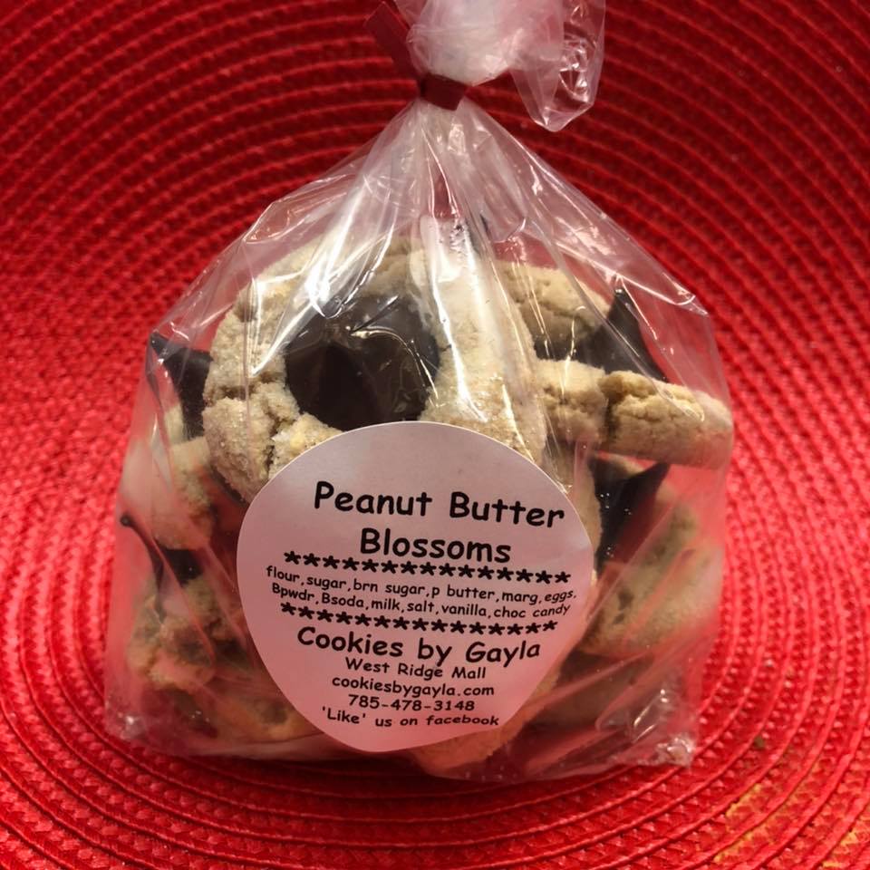 Order 1 Dozen Peanut Butter Blossom Cookies food online from Cookies By Gayla store, Topeka on bringmethat.com