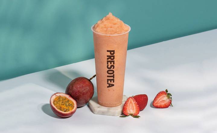 Order Strawberry Passion Slush food online from Presotea store, Commerce Charter Township on bringmethat.com
