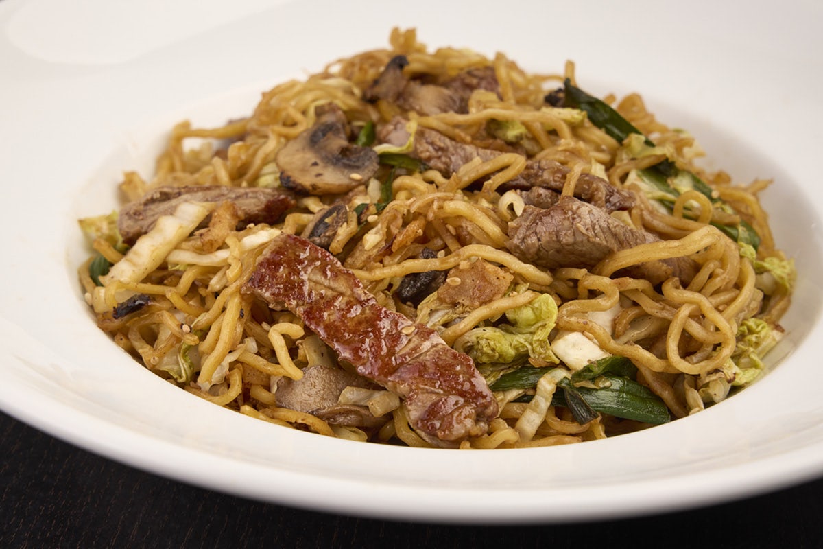 Order STEAK YAKISOBA food online from RA Sushi store, Lombard on bringmethat.com