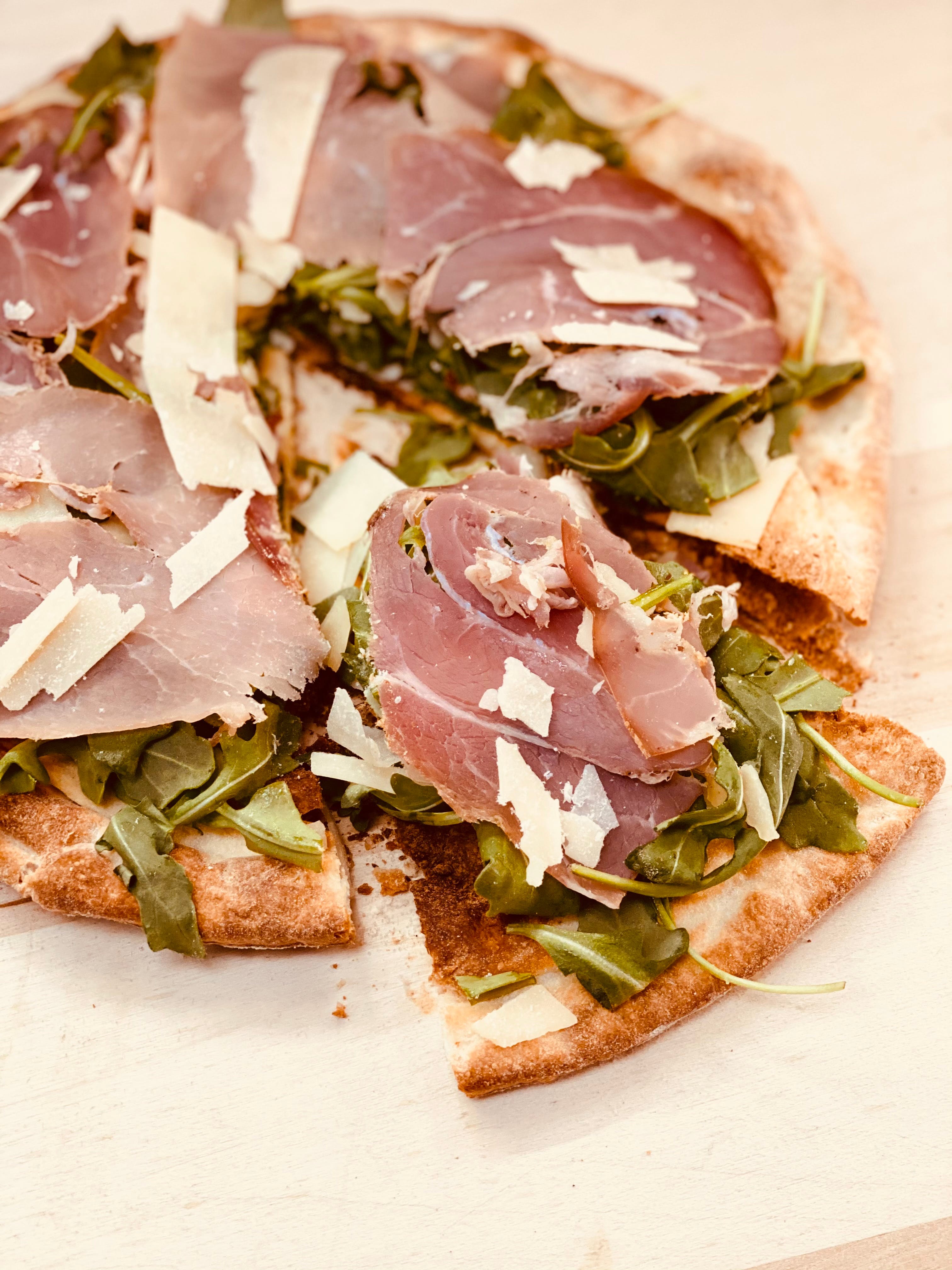 Order Prosciutto & Cheese Pizza Slice - Slice food online from Stage door deli store, New York on bringmethat.com
