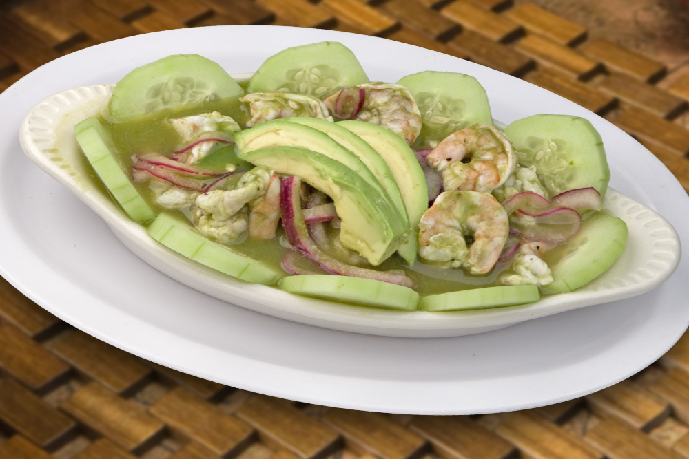 Order Aguachile Verde food online from Taqueria San Miguel store, Cathedral City on bringmethat.com